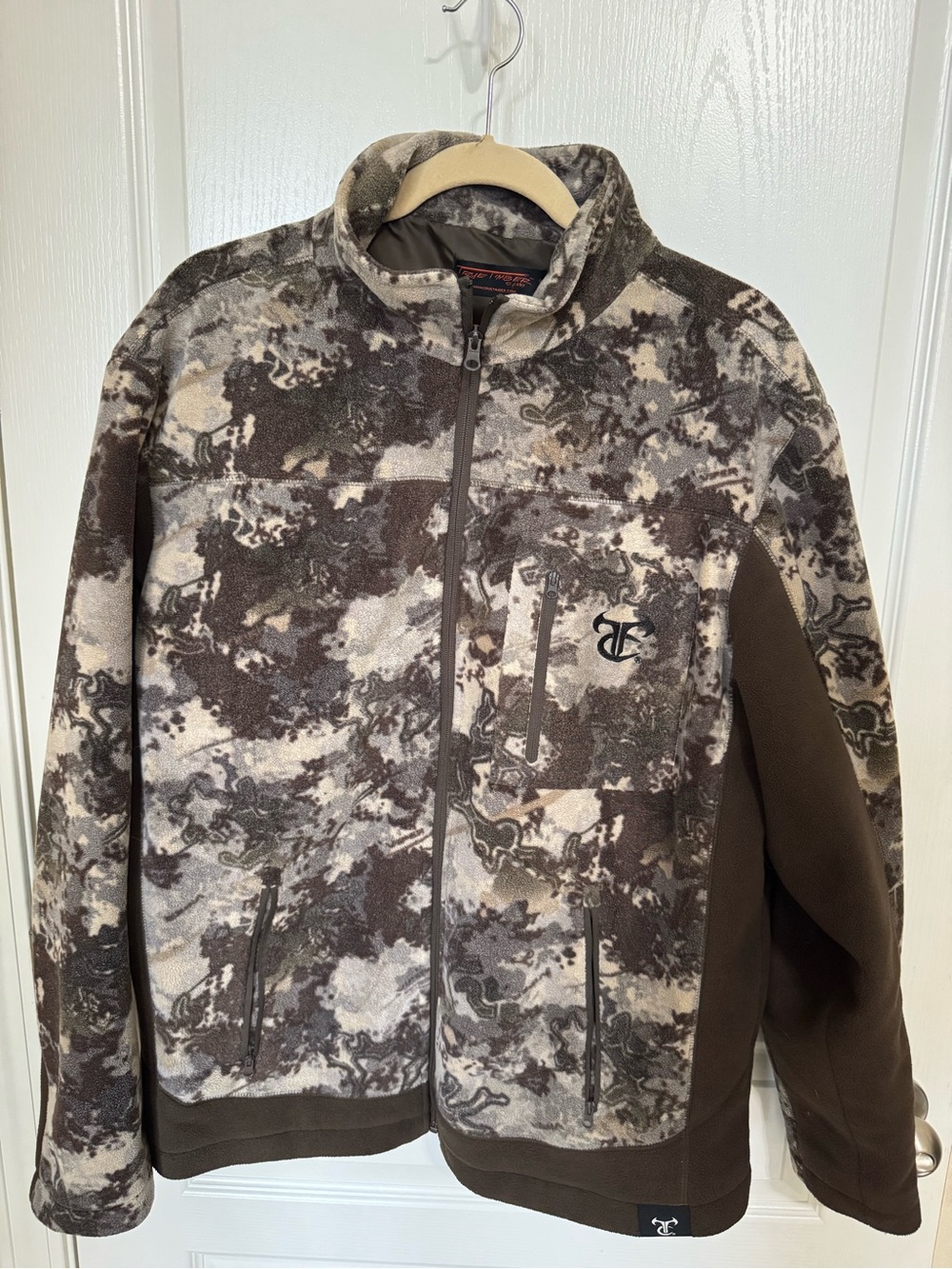 True Timber Men's Camo Fleece Jacket - L